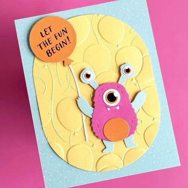 Dancin' Birthday Monster Etched Dies