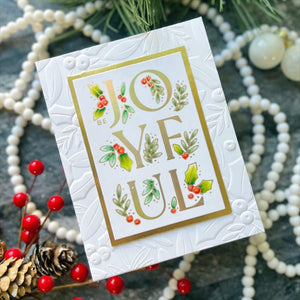 Holly & Foliage 3D Embossing Folder by Yana Smakula