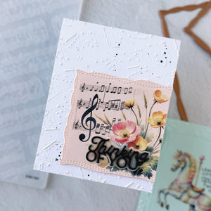 Favorite Song 3D Embossing Folder