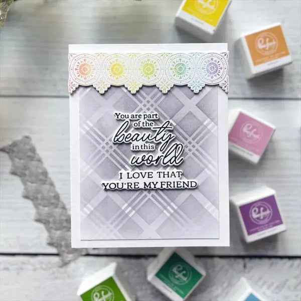 PinkFresh Studio Medallion Border Press Plate