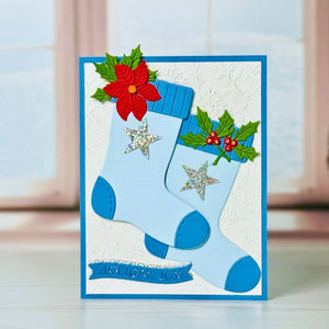 Old-Fashioned Christmas Stocking Etched Dies with Simple Stories