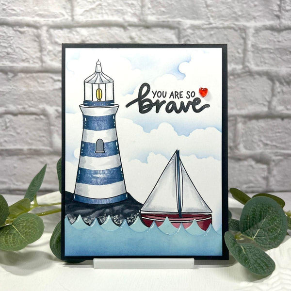 Smooth Sailing Clear Stamp and Die Set  by Simon Hurley
