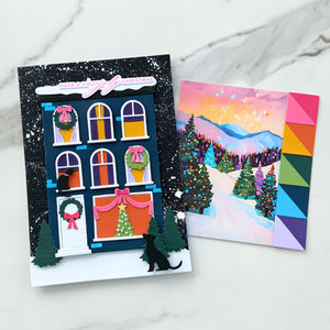 City Holiday Etched Dies by Yana Smakula