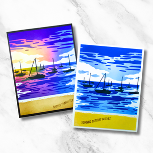 Color Layering Harbor Stencils
