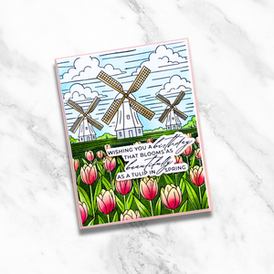 Windmills and Tulips Press + Foil Plate and Stencil Bundle by Yana Smakula