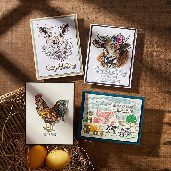 Cotton Ball BetterPress Plates from the Justine's Farm Collection by Justine Dvorak