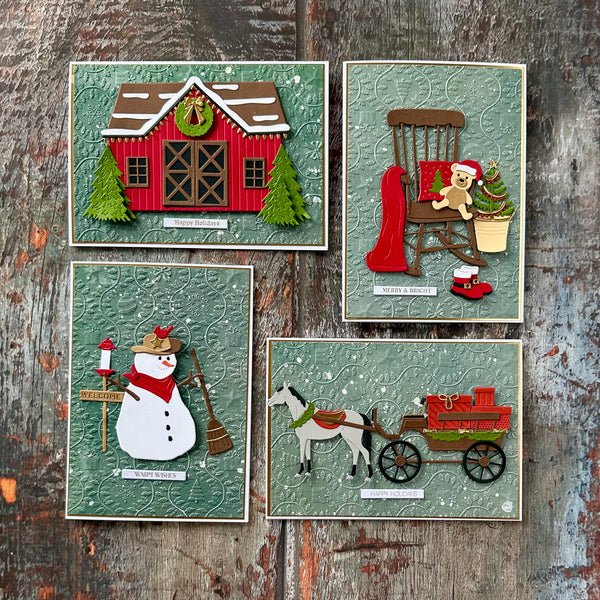 Country Christmas 3D Embossing Folder by Annie Williams