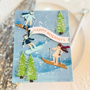 Hit the Slopes Etched Dies by Simon Hurley