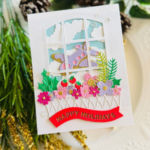 Gingerbread Plane & Banners Etched Dies by Stamperia