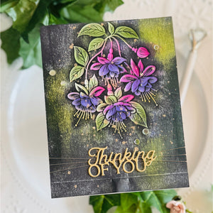 Magical Fuchsia Etched Dies by Alex Syberia Designs