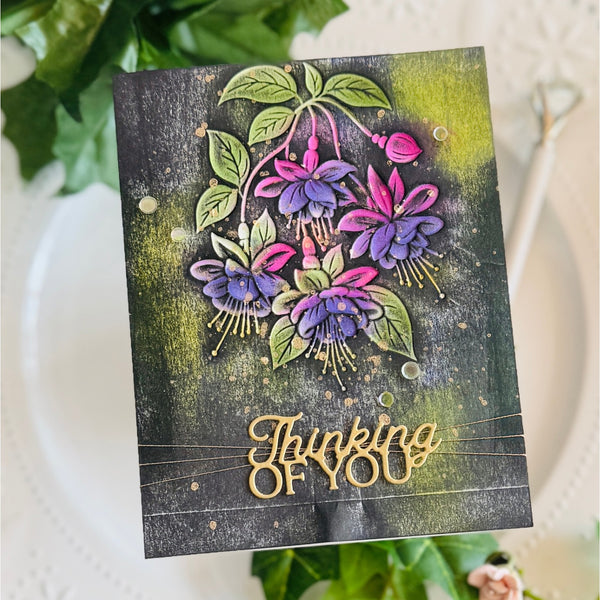 Magical Fuchsia Etched Dies by Alex Syberia Designs