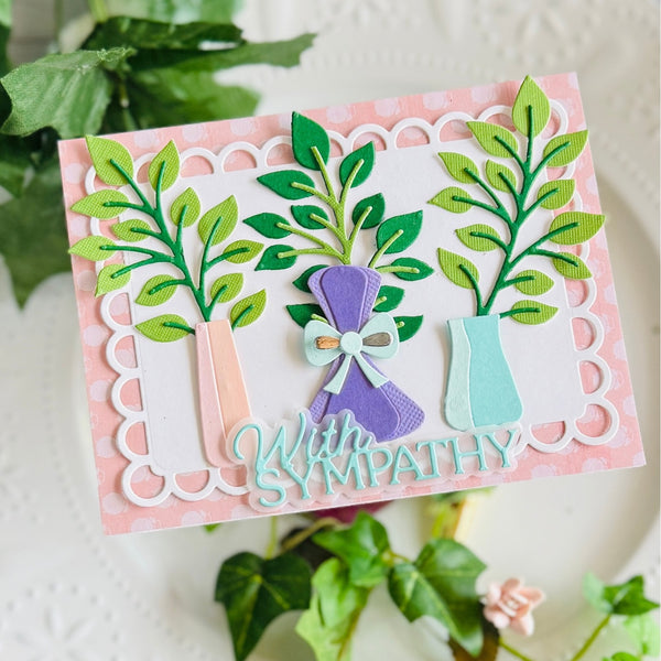 Containers and Foliage Etched Dies by Lisa Horton