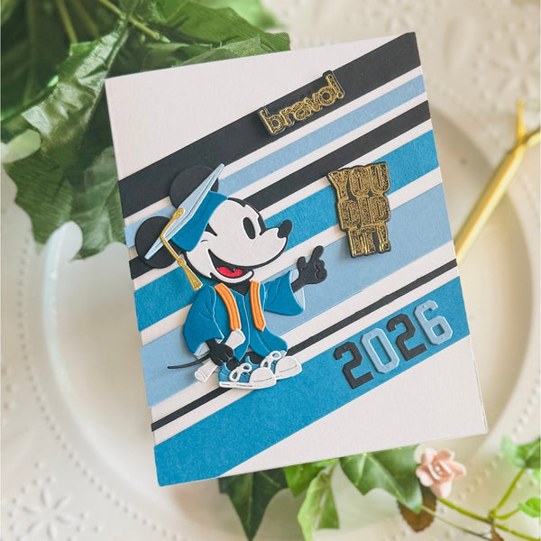 Classic Mouse Graduation Etched Dies