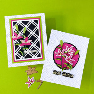 Decorative Lattice Etched Dies by Lisa Horton
