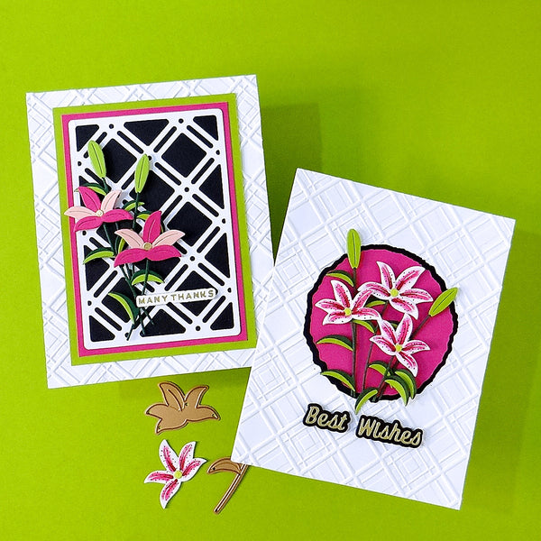 Decorative Lattice Etched Dies by Lisa Horton