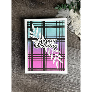 Layered Happy Birthday Etched Dies