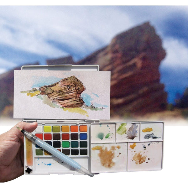 Sakura Koi Watercolors w/Brush - 24 colors