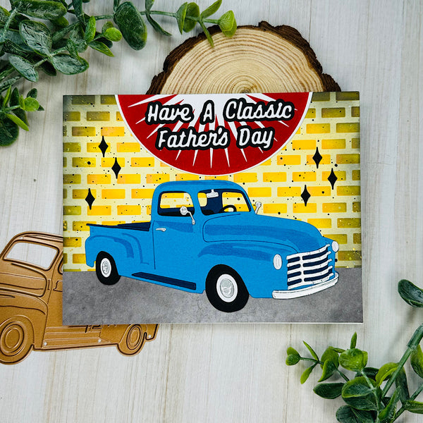 Timeless Truck Etched Dies by Mindy Eggen