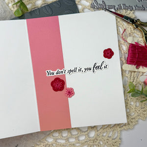 Sweet Sentiments Press + Foil Plate & Die Set with Simple Stories