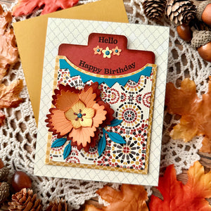 Tabbed In & Out Sentiments Clear Stamp & Die Set by Wendy Vecchi