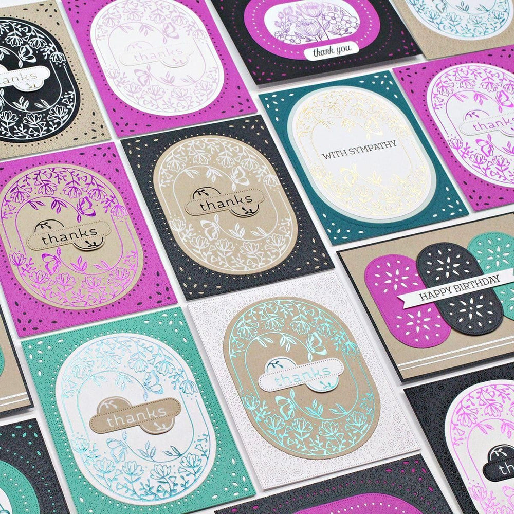 Essential Stylish Ovals Etched Dies