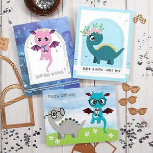 Monster Birthday Sentiments Clear Stamp Set