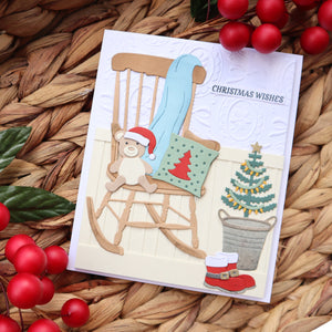 Christmas Rocking Chair Etched Dies by Annie Williams