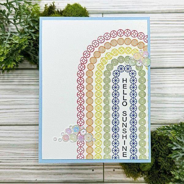 Arched Messages Registration Press Plate & Die Set from the Cheers to You Collection