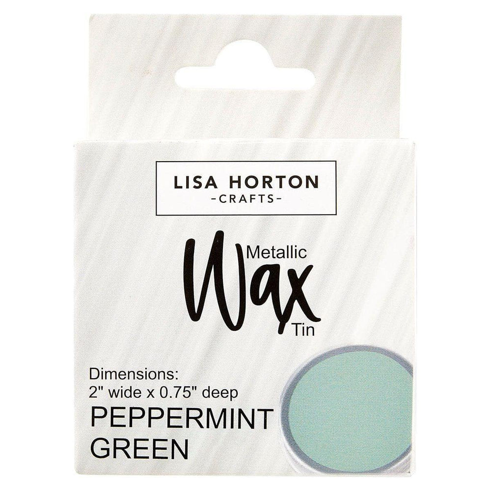 Lisa Horton Crafts Water Based Metallic Wax Tin - Peppermint Green #355