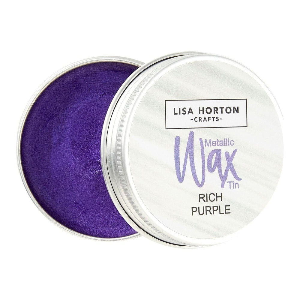 Lisa Horton Crafts Water Based Metallic Wax Tin - Rich Purple #266