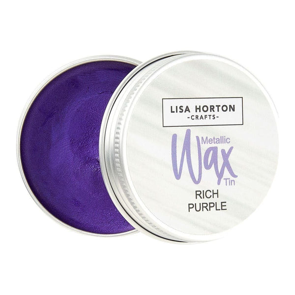 Lisa Horton Crafts Water Based Metallic Wax Tin - Rich Purple #266