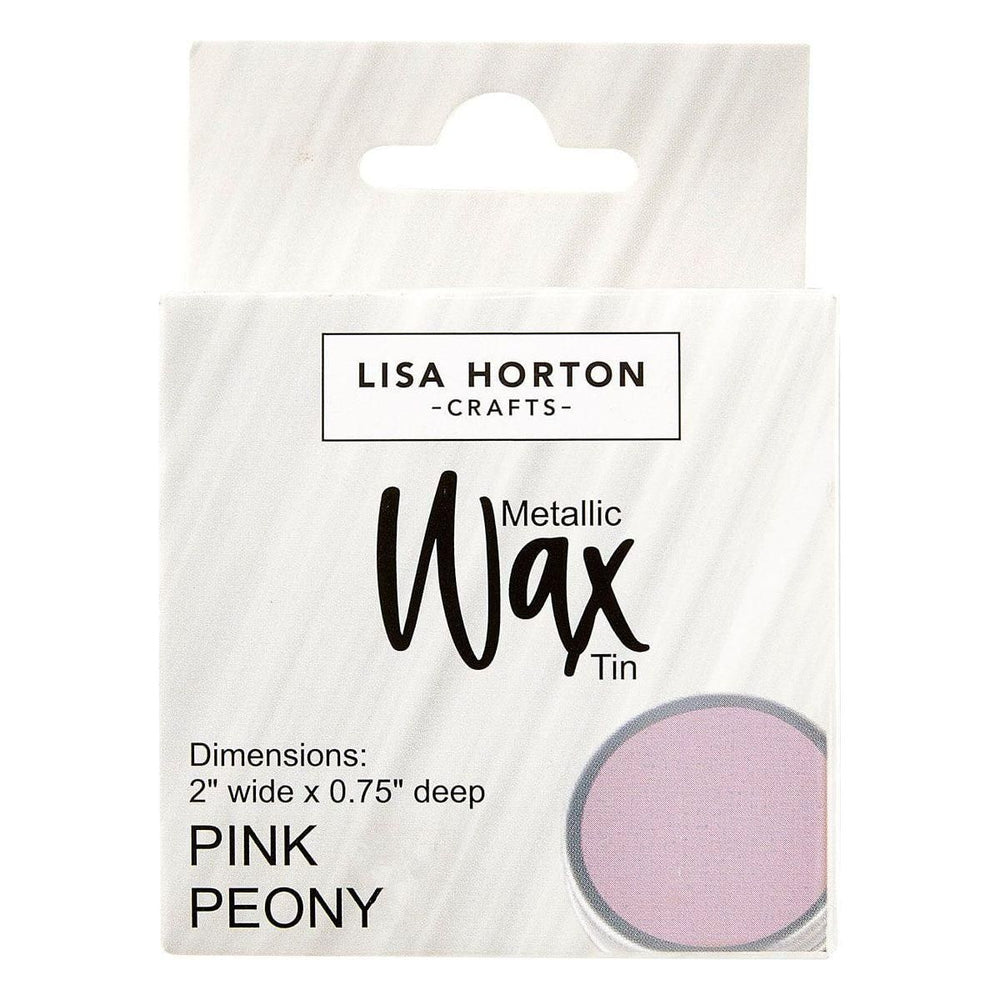 Lisa Horton Crafts Water Based Metallic Wax Tin - Pink Peony #225