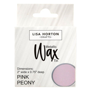 Lisa Horton Crafts Water Based Metallic Wax Tin - Pink Peony #225
