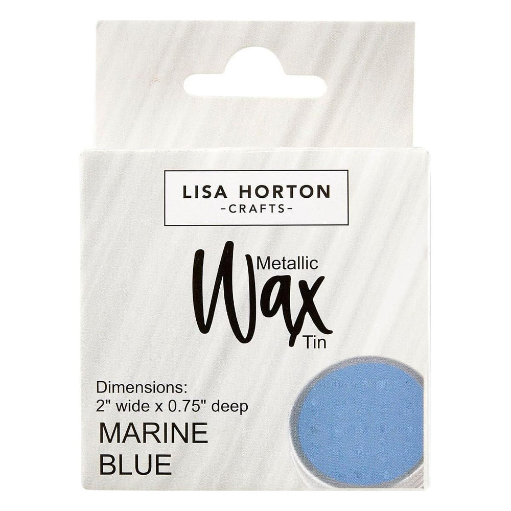 Lisa Horton Crafts Water Based Metallic Wax Tin - Marine Blue #293