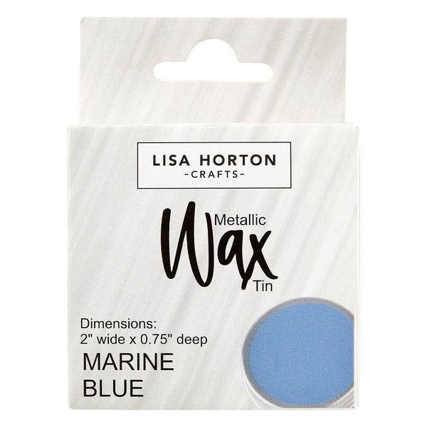 Lisa Horton Crafts Water Based Metallic Wax Tin - Marine Blue #293