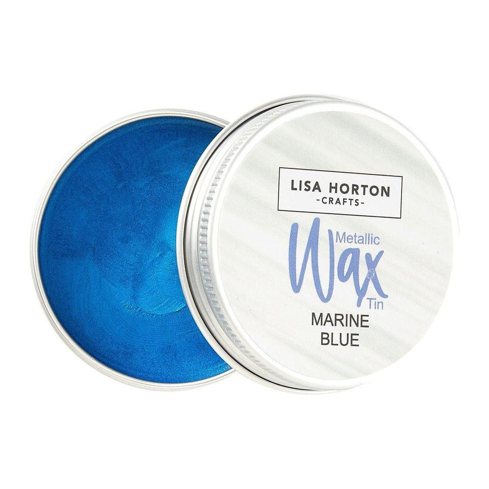 Lisa Horton Crafts Water Based Metallic Wax Tin - Marine Blue #293