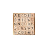 Happy Uppercase Letters Woodblock Stamp