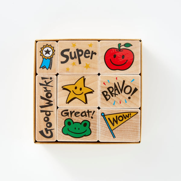 Bravo For Teacher Woodblock Stamp