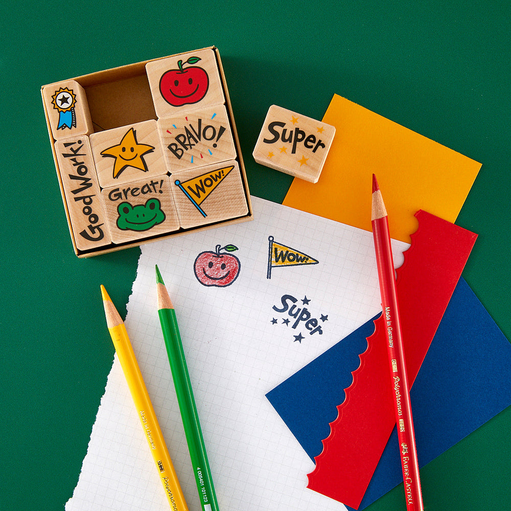 Bravo For Teacher Woodblock Stamp
