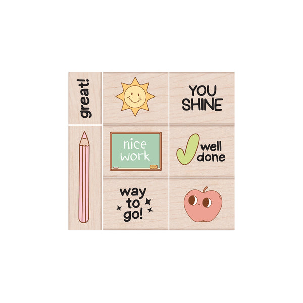 Well Done Woodblock Stamp Set