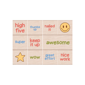 Gold Star Woodblock Stamp Set