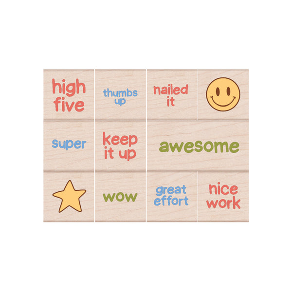 Gold Star Woodblock Stamp Set
