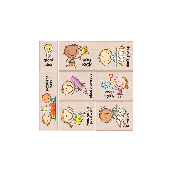 Don't Give Up Woodblock Stamp Set