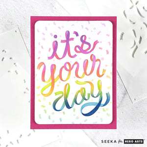 It's Your Day Confetti Layering Stencils of the Month - March 2025