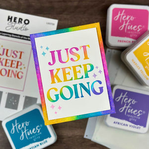 Just Keep Going Layering Stencils of the Month - July 2025