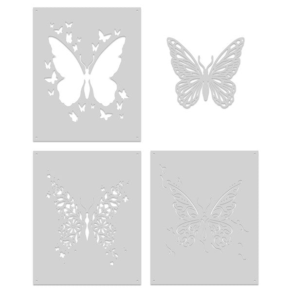 Butterflies Layering Stencils of the Month - December 2024