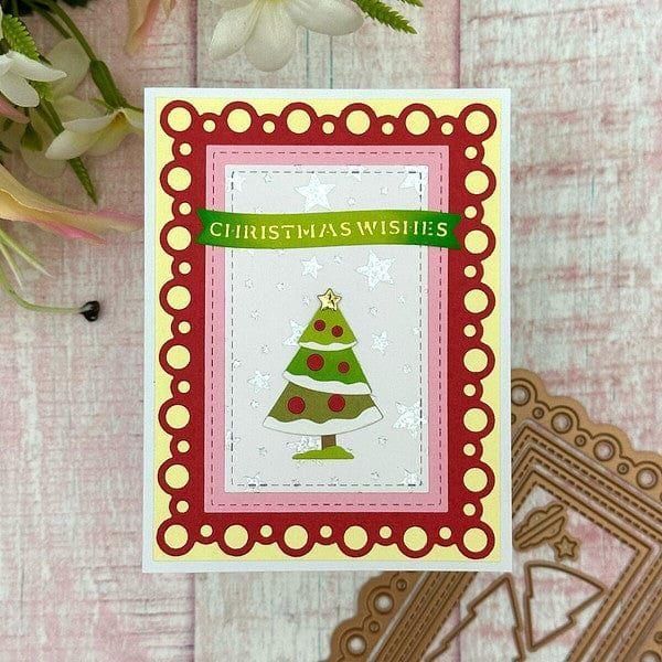 Nested Tree Frame Etched Dies by Lisa Horton