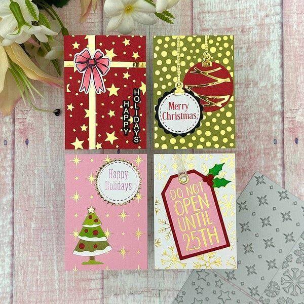Holiday Background Panels Press Plates by Lisa Horton