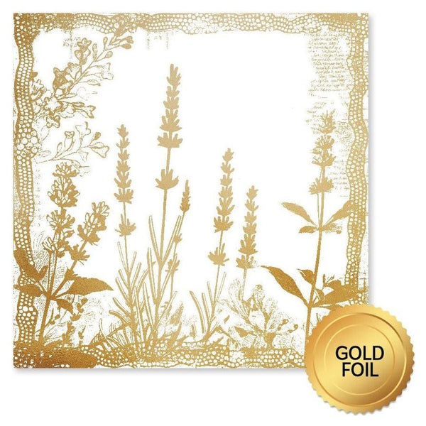 Paper Rose - Gold Foil Lavender & Roses 12x12 Deluxe Paper Collection