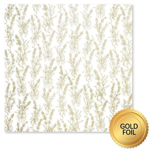 Paper Rose - Gold Foil Lavender & Roses 12x12 Deluxe Paper Collection